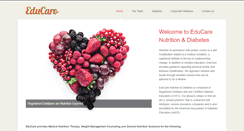 Desktop Screenshot of educarenutrition.com