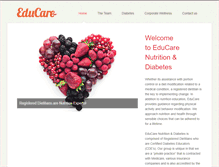 Tablet Screenshot of educarenutrition.com